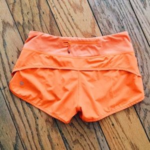 Orange lululemon speed short 🍊